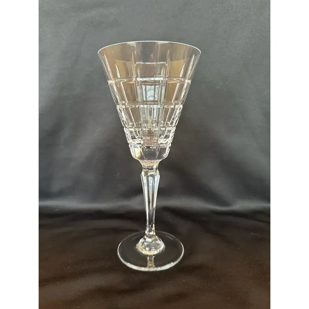 Faberge Crystal Champagne‎ Flute Glass Etched Elegant Design
